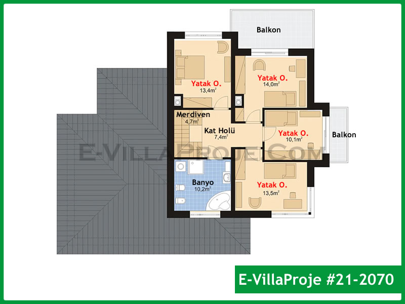 Gazbeton Çelik Ev 191 m² Dubleks (5+1) - Görsel 3