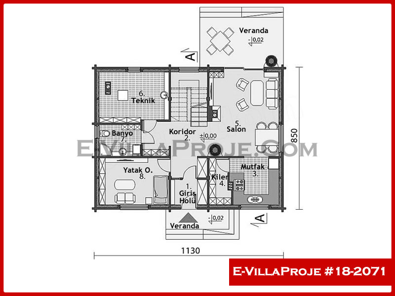 Gazbeton Çelik Ev 192 m² Dubleks (5+1) - Görsel 2