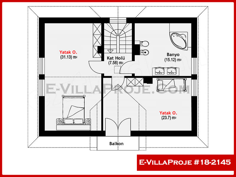 Gazbeton Çelik Ev 192 m² Dubleks (5+1) - Görsel 3