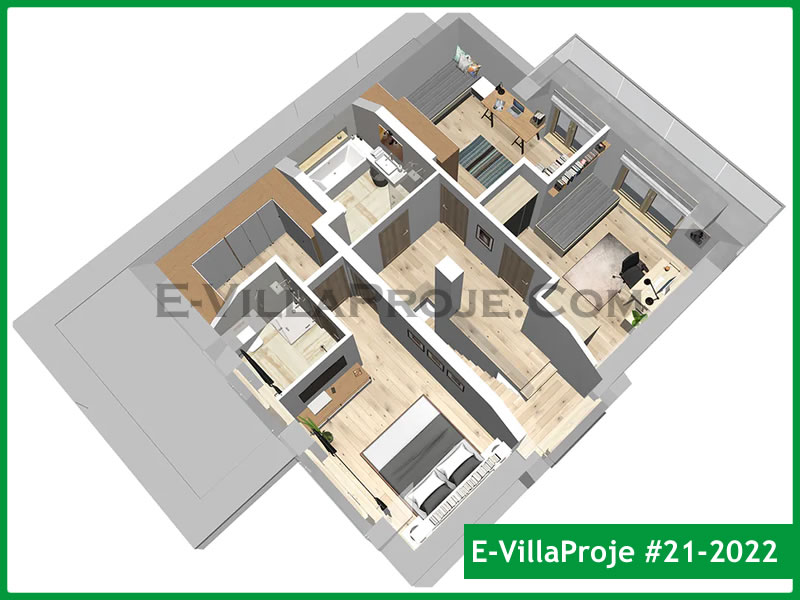 Gazbeton Çelik Ev 192 m² Dubleks (5+1) - Görsel 13