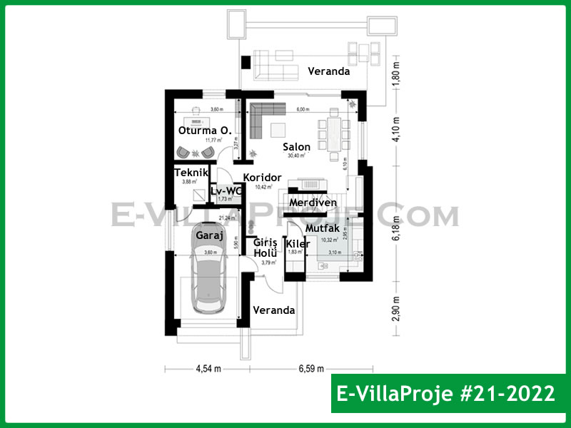 Gazbeton Çelik Ev 192 m² Dubleks (5+1) - Görsel 2