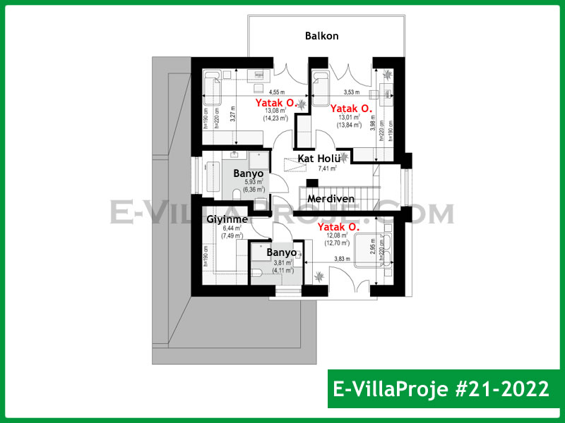 Gazbeton Çelik Ev 192 m² Dubleks (5+1) - Görsel 3