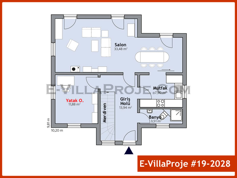 Gazbeton Çelik Ev 192 m² Dubleks (5+1) - Görsel 2