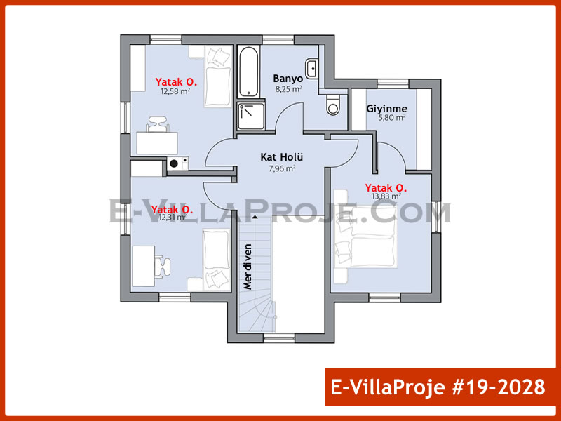 Gazbeton Çelik Ev 192 m² Dubleks (5+1) - Görsel 3