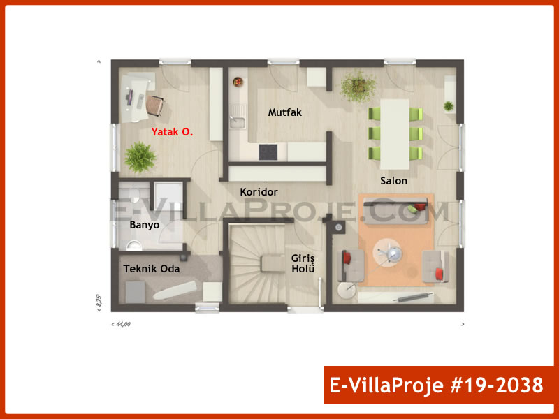 Gazbeton Çelik Ev 193 m² Dubleks (5+1) - Görsel 2