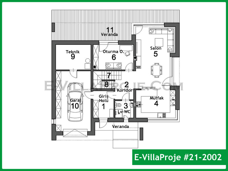 Gazbeton Çelik Ev 193 m² Dubleks (5+1) - Görsel 2