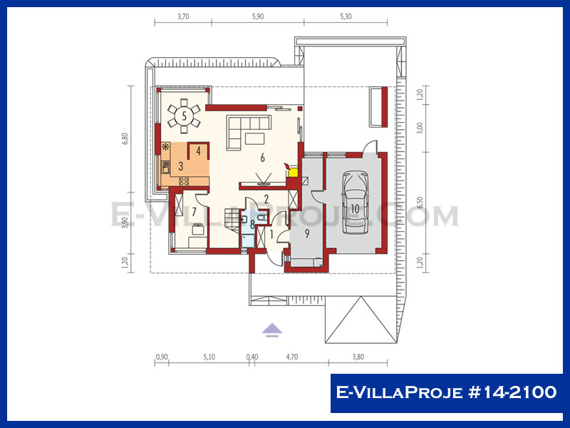 Gazbeton Çelik Ev 193 m² Dubleks (5+1) - Görsel 2