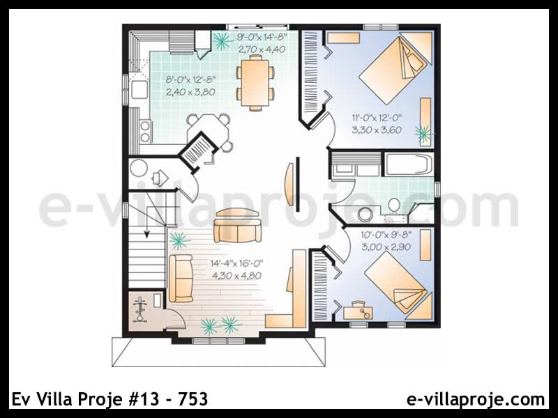 Gazbeton Çelik Ev 193 m² Dubleks (5+1) - Görsel 3