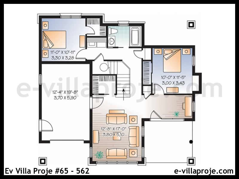 Gazbeton Çelik Ev 193 m² Tek Katlı (5+1) - Görsel 2