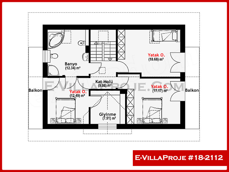 Gazbeton Çelik Ev 194 m² Dubleks (5+1) - Görsel 3