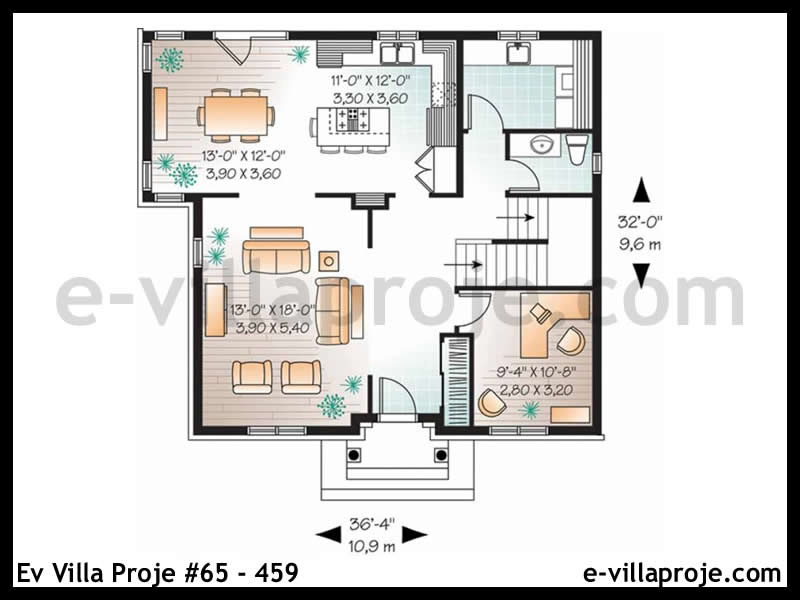 Gazbeton Çelik Ev 194 m² Dubleks (5+1) - Görsel 2