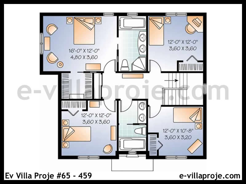 Gazbeton Çelik Ev 194 m² Dubleks (5+1) - Görsel 3