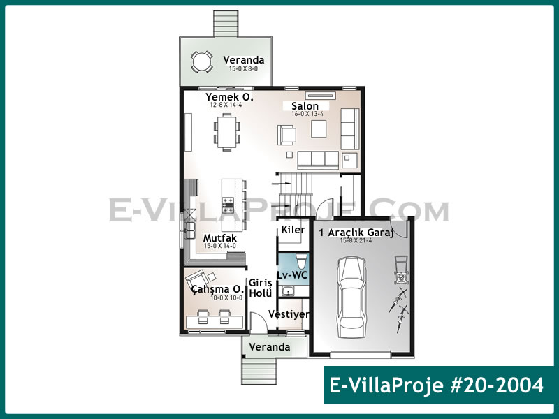 Gazbeton Çelik Ev 194 m² Dubleks (5+1) - Görsel 2