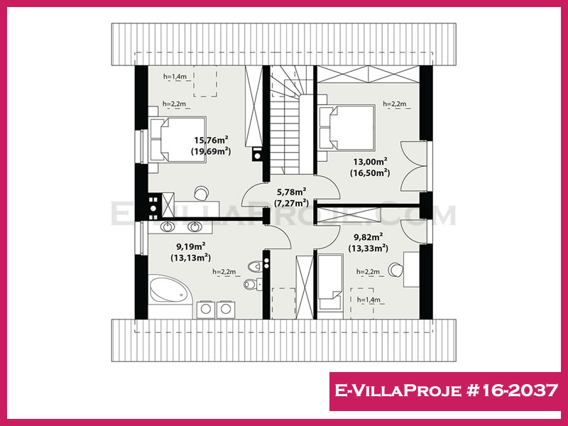 Gazbeton Çelik Ev 194 m² Dubleks (5+1) - Görsel 3