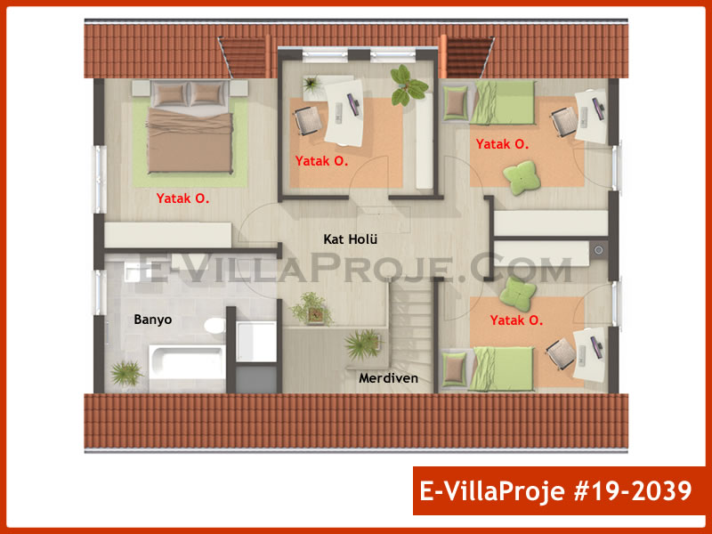 Gazbeton Çelik Ev 194 m² Dubleks (5+1) - Görsel 3