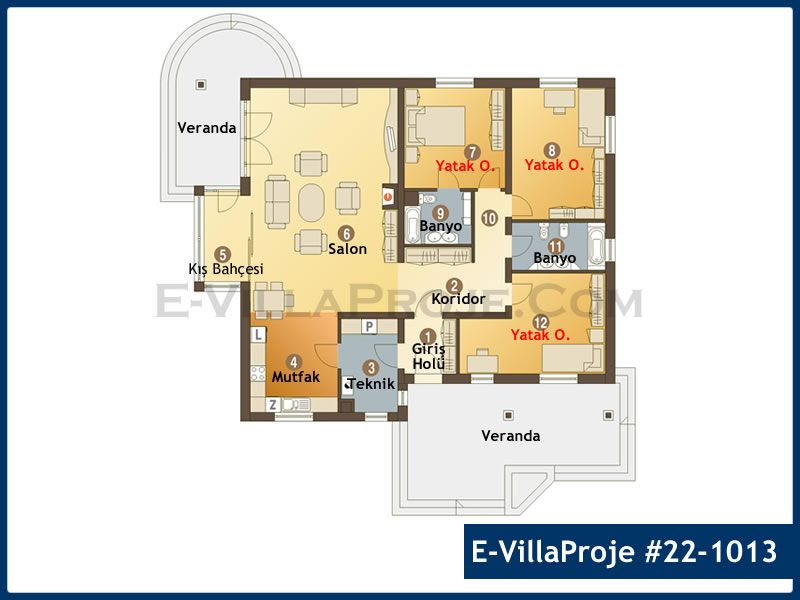 Gazbeton Çelik Ev 194 m² Tek Katlı (5+1) - Görsel 2
