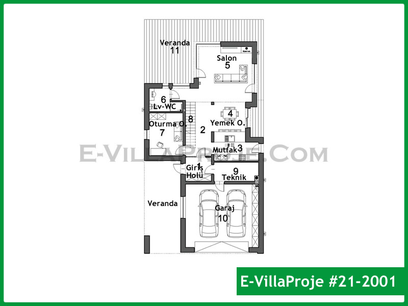 Gazbeton Çelik Ev 195 m² Dubleks (5+1) - Görsel 2