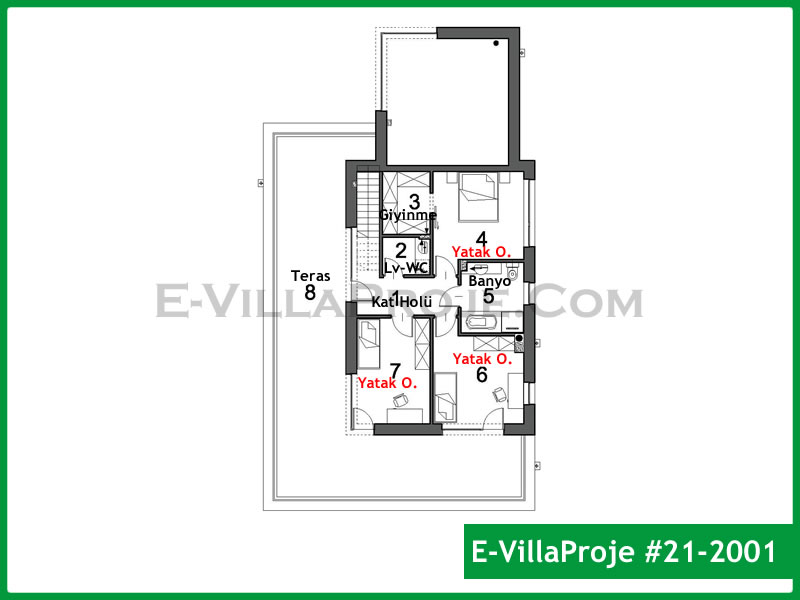 Gazbeton Çelik Ev 195 m² Dubleks (5+1) - Görsel 3