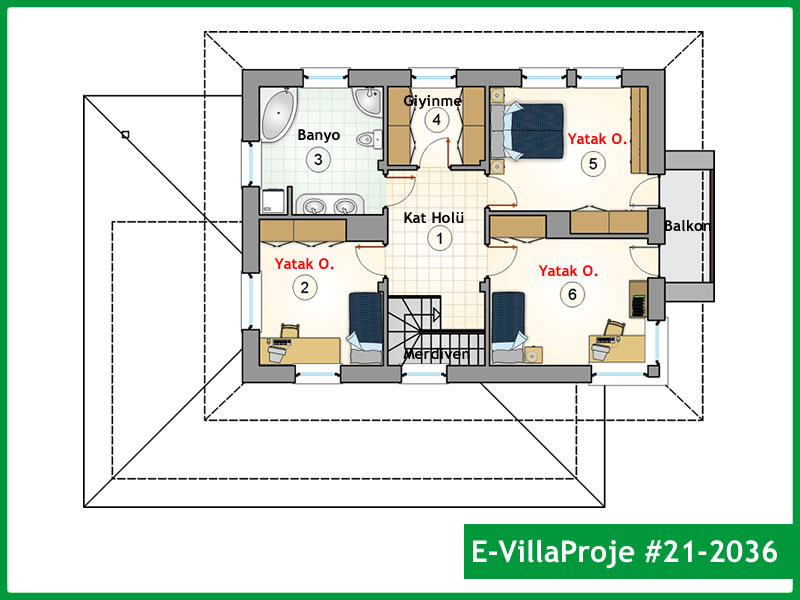 Gazbeton Çelik Ev 195 m² Dubleks (5+1) - Görsel 3
