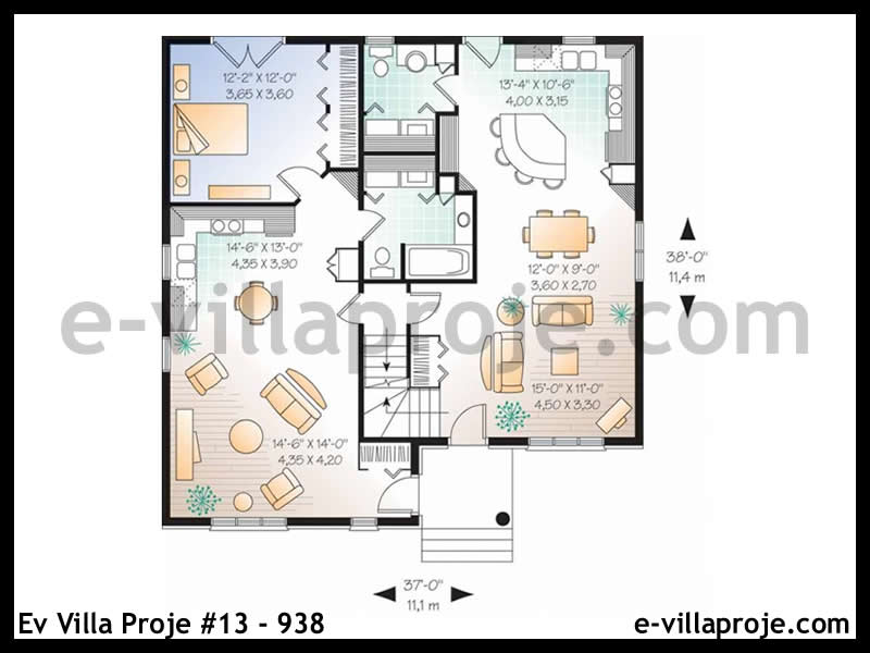 Gazbeton Çelik Ev 196 m² Dubleks (5+1) - Görsel 2
