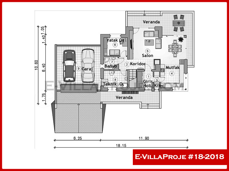 Gazbeton Çelik Ev 196 m² Dubleks (5+1) - Görsel 2