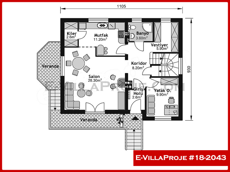 Gazbeton Çelik Ev 197 m² Dubleks (5+1) - Görsel 2