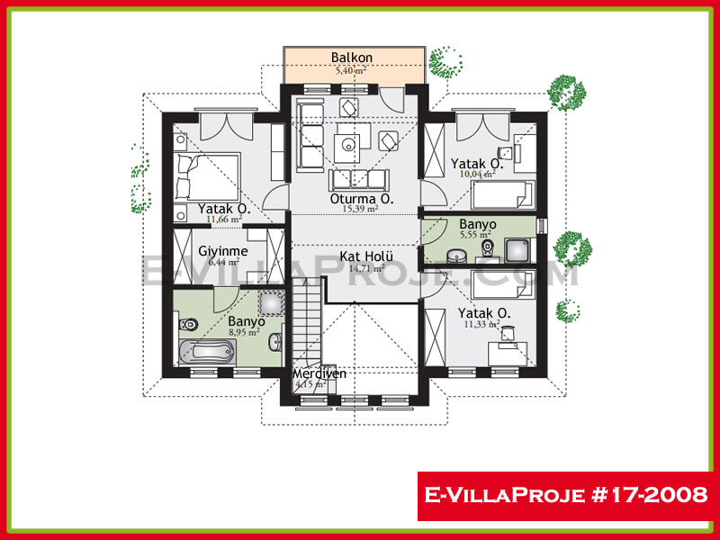 Gazbeton Çelik Ev 198 m² Dubleks (5+1) - Görsel 3