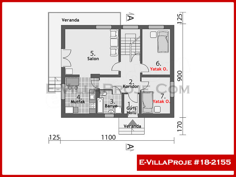 Gazbeton Çelik Ev 198 m² Dubleks (5+1) - Görsel 2