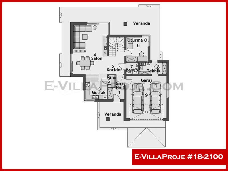 Gazbeton Çelik Ev 198 m² Dubleks (5+1) - Görsel 2