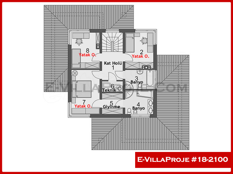 Gazbeton Çelik Ev 198 m² Dubleks (5+1) - Görsel 3