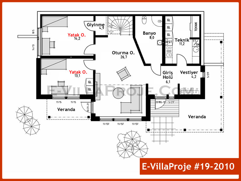 Gazbeton Çelik Ev 199 m² Dubleks (5+1) - Görsel 10