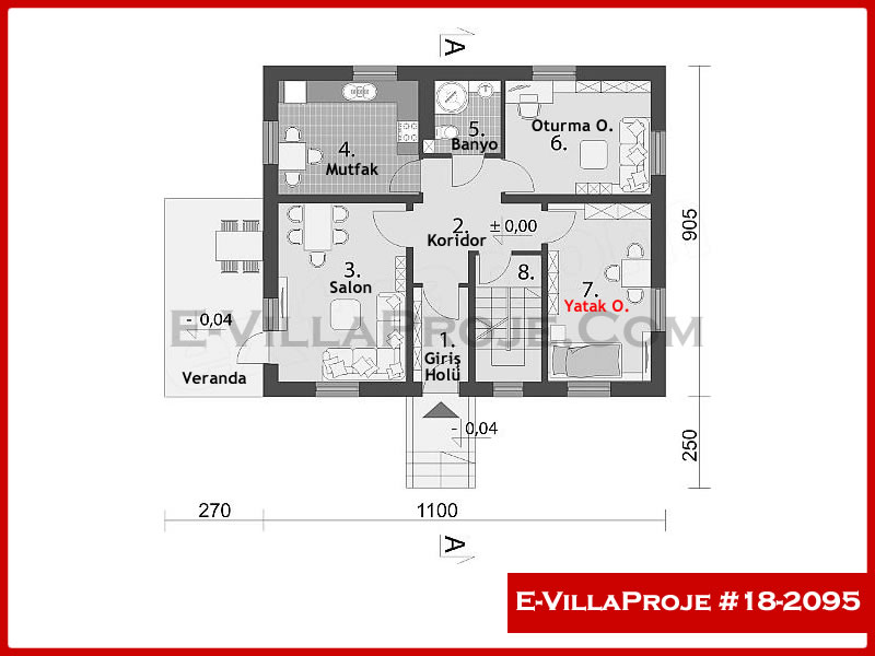 Gazbeton Çelik Ev 199 m² Dubleks (5+1) - Görsel 2