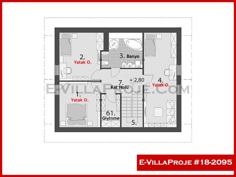 Gazbeton Çelik Ev 199 m² Dubleks (5+1) - Görsel 3