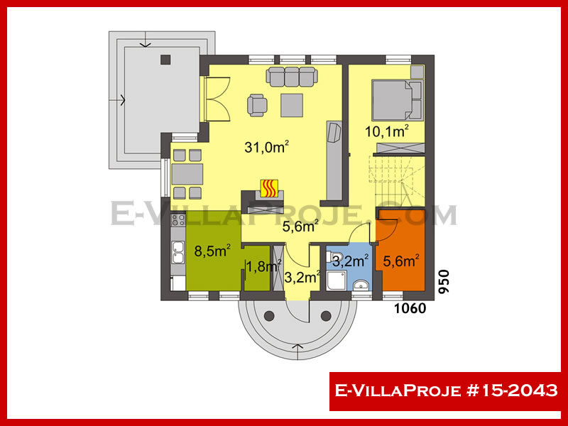 Gazbeton Çelik Ev 200 m² Dubleks (5+1) - Görsel 2