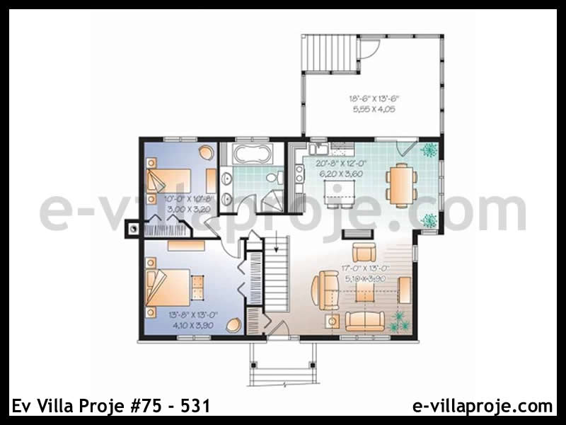 Gazbeton Çelik Ev 201 m² Dubleks (5+1) - Görsel 3