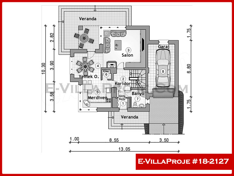 Gazbeton Çelik Ev 201 m² Dubleks (5+1) - Görsel 2