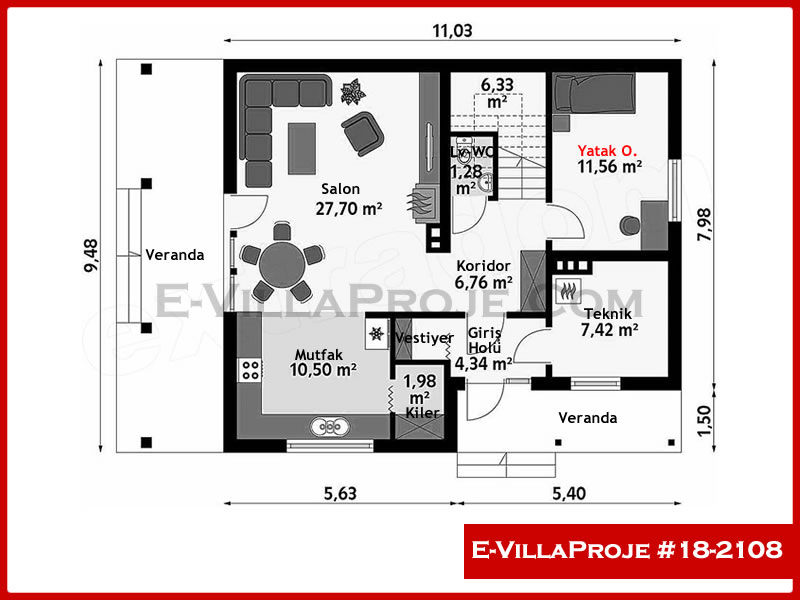Gazbeton Çelik Ev 202 m² Dubleks (5+1) - Görsel 2
