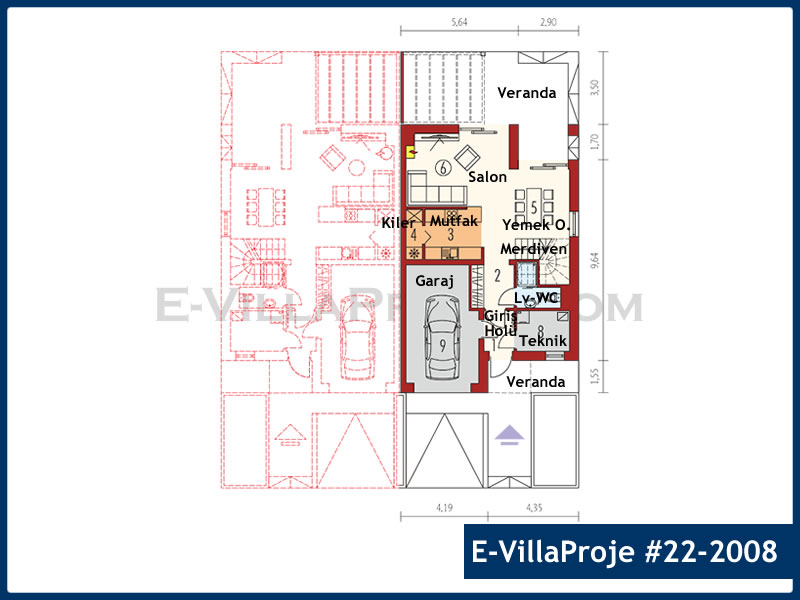 Gazbeton Çelik Ev 202 m² Dubleks (5+1) - Görsel 2