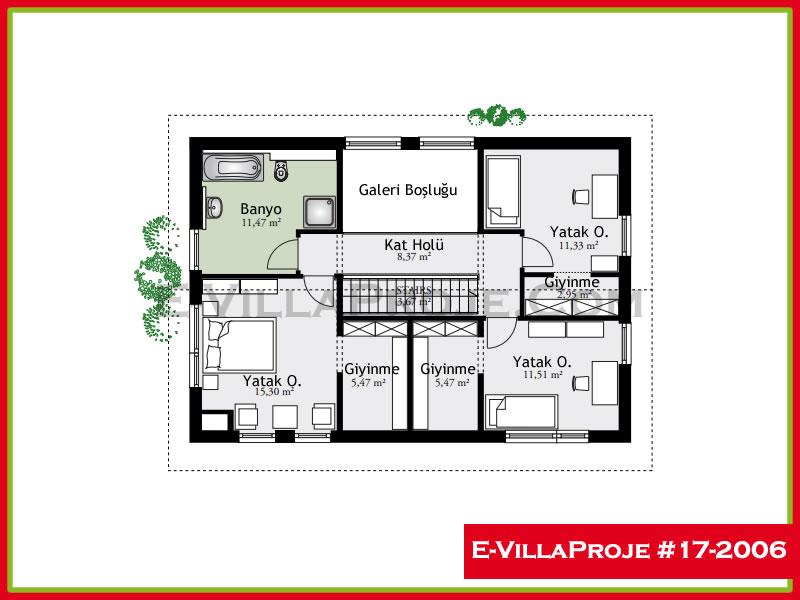 Gazbeton Çelik Ev 202 m² Dubleks (5+1) - Görsel 3
