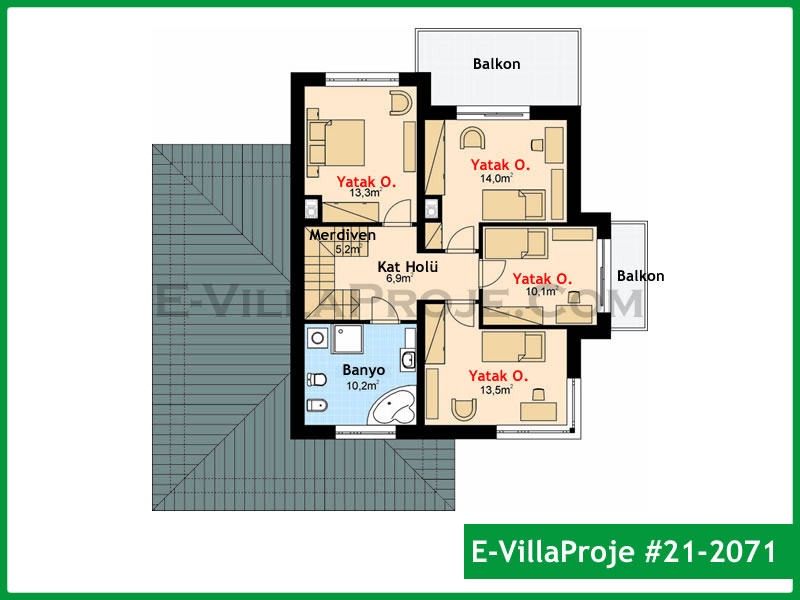 Gazbeton Çelik Ev 202 m² Dubleks (5+1) - Görsel 3