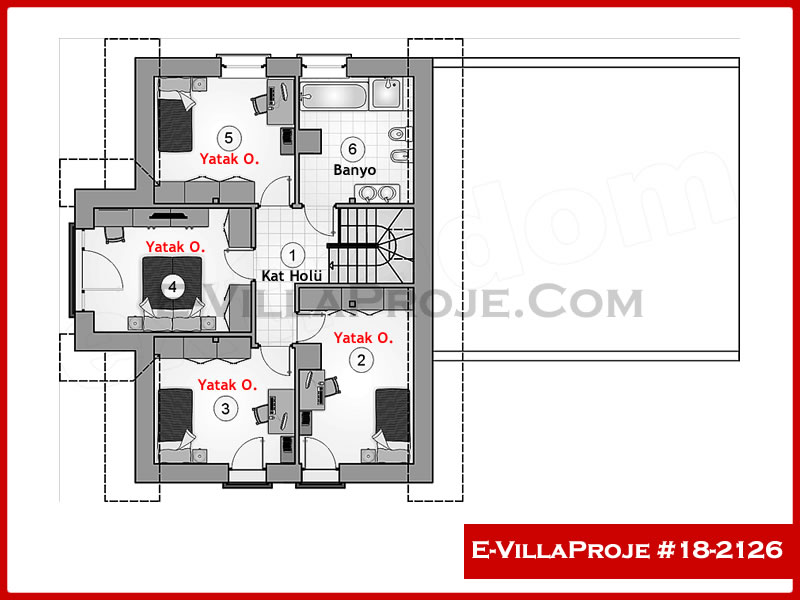Gazbeton Çelik Ev 203 m² Dubleks (5+1) - Görsel 3