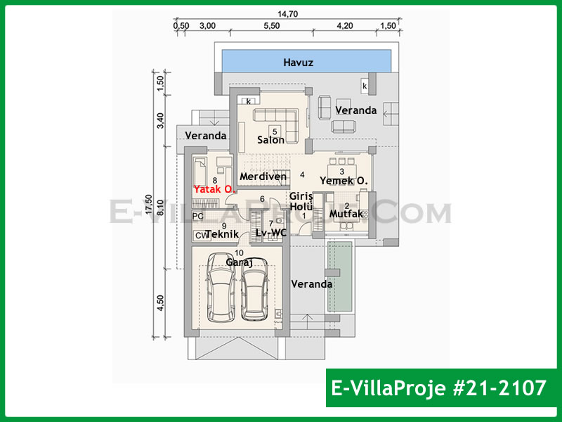 Gazbeton Çelik Ev 203 m² Dubleks (5+1) - Görsel 2