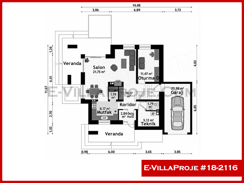 Gazbeton Çelik Ev 203 m² Dubleks (5+1) - Görsel 2