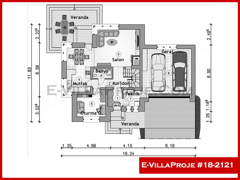 Gazbeton Çelik Ev 204 m² Dubleks (5+1) - Görsel 2