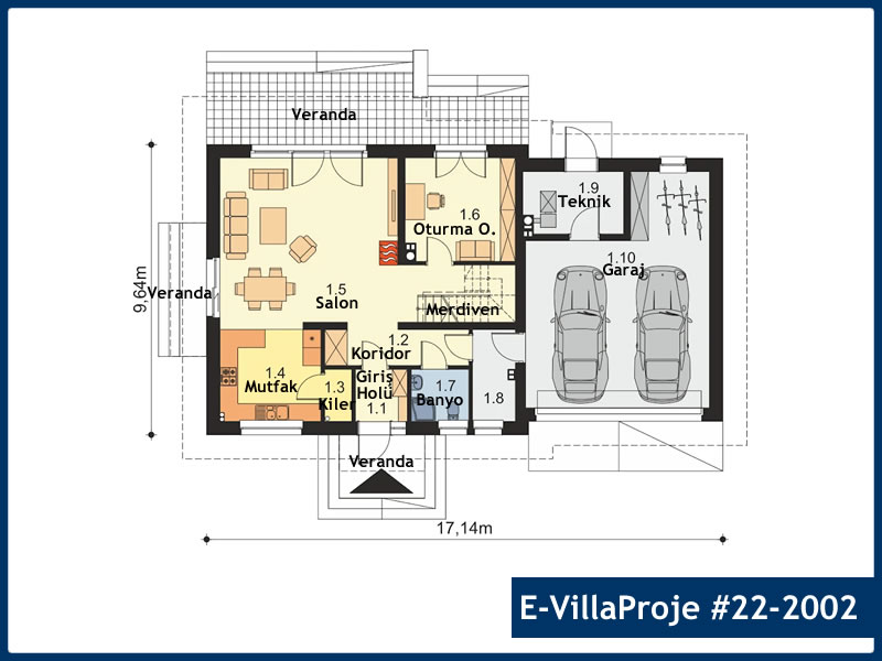 Gazbeton Çelik Ev 204 m² Dubleks (5+1) - Görsel 2