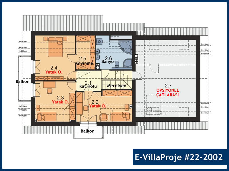 Gazbeton Çelik Ev 204 m² Dubleks (5+1) - Görsel 3