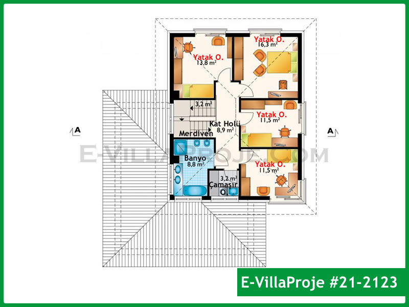 Gazbeton Çelik Ev 204 m² Dubleks (5+1) - Görsel 3