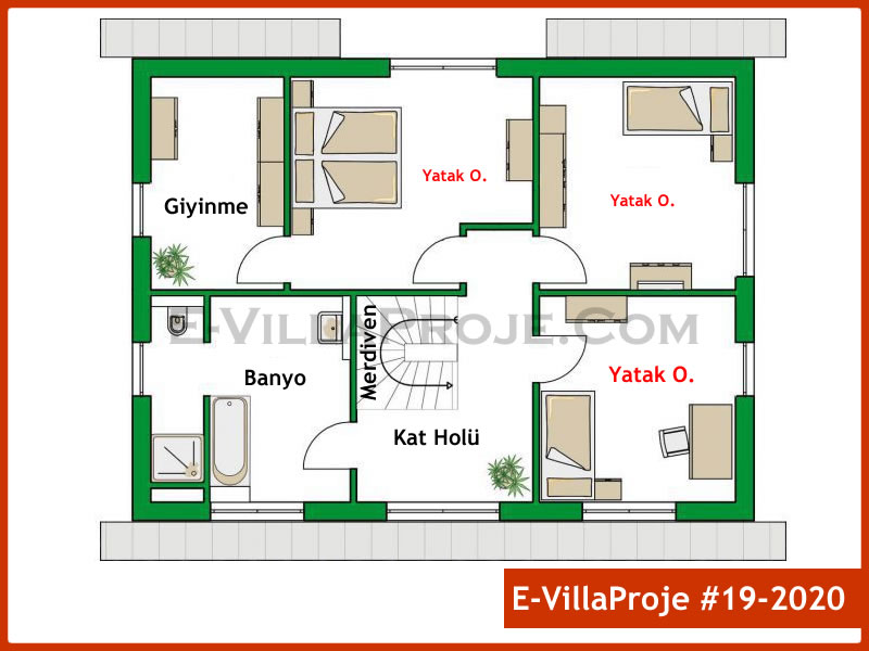 Gazbeton Çelik Ev 204 m² Dubleks (5+1) - Görsel 3