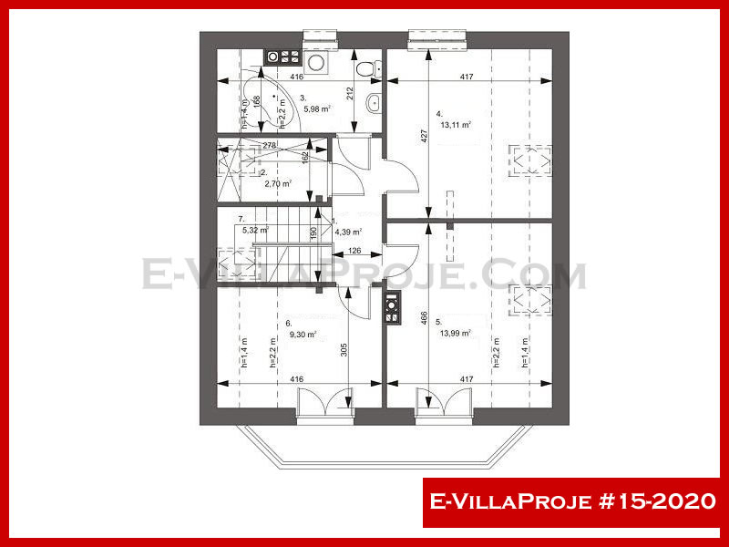 Gazbeton Çelik Ev 205 m² Dubleks (5+1) - Görsel 3