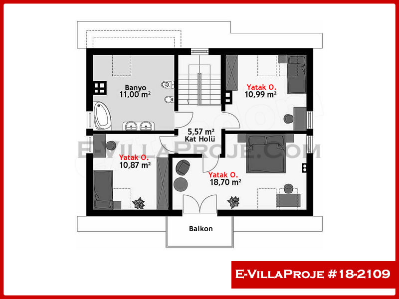 Gazbeton Çelik Ev 206 m² Dubleks (5+1) - Görsel 3